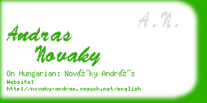 andras novaky business card